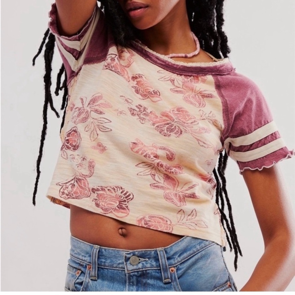 Free People Wish You Were Here Tee. Size Small. NWT!!!